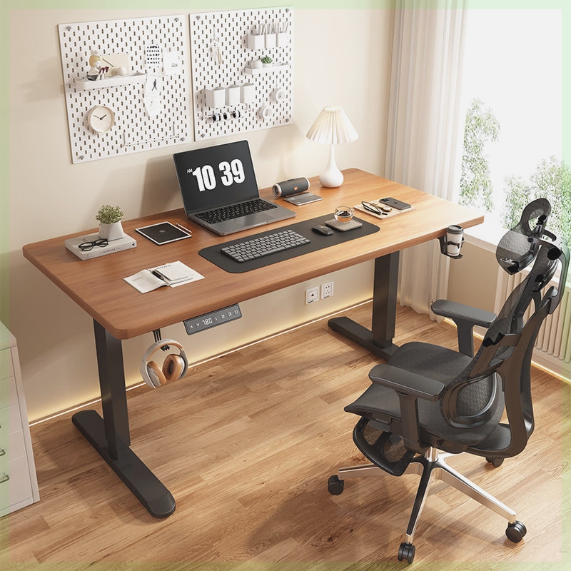 Desk Setup Oak - Masa Ofis Masası Oyunları Dizüstü Bilgisayar