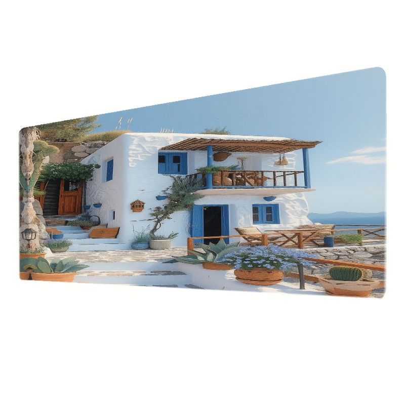Desk Setup With Plants - Marka Akdeniz Mouse Pad Demir Sanatı