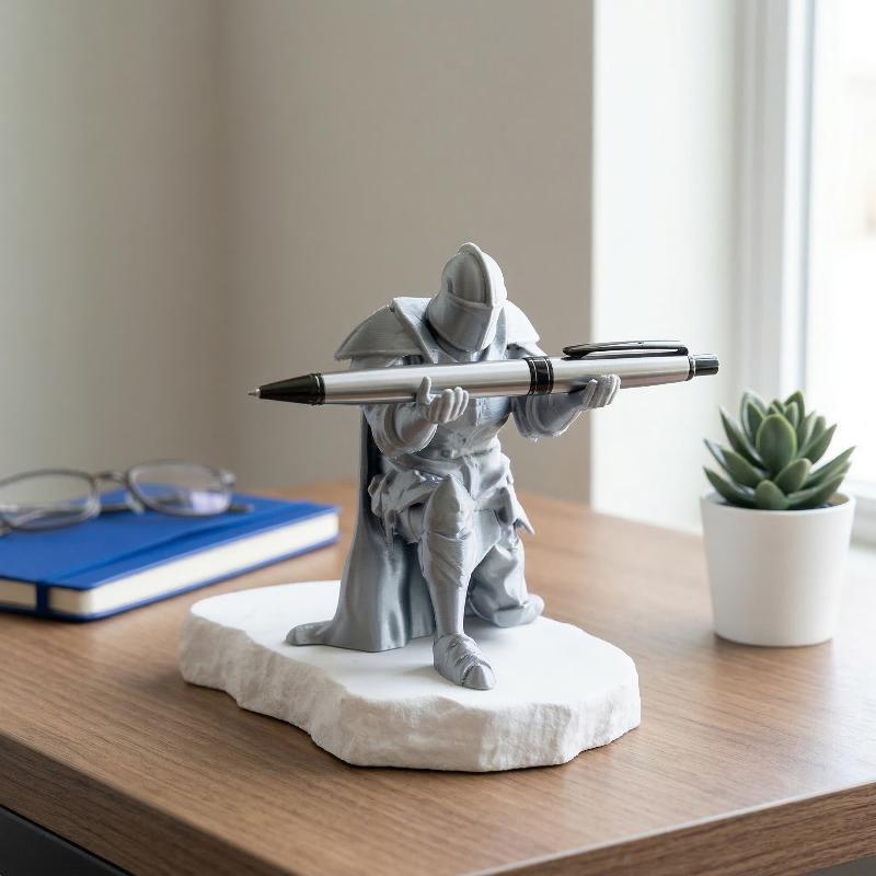 Desk Setup Home Office - Şövalye Kalemlik Benzersiz Masa Düzenleyici Ortaçağ
