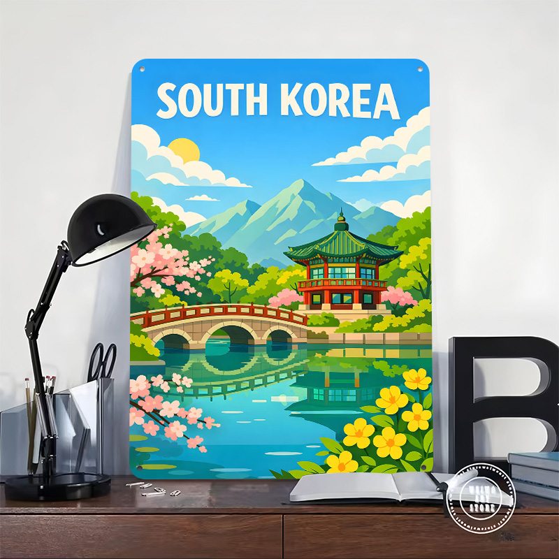 Güney Kore Seyahat Posteri Öze - Desk Setup Poster incelemesi ve fiyatı