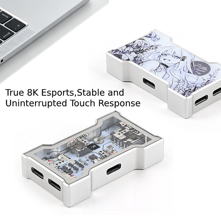 RGB USB Hub 2 Giriş 3 Çıkış Oy - Desk Setup Hub incelemesi ve fiyatı