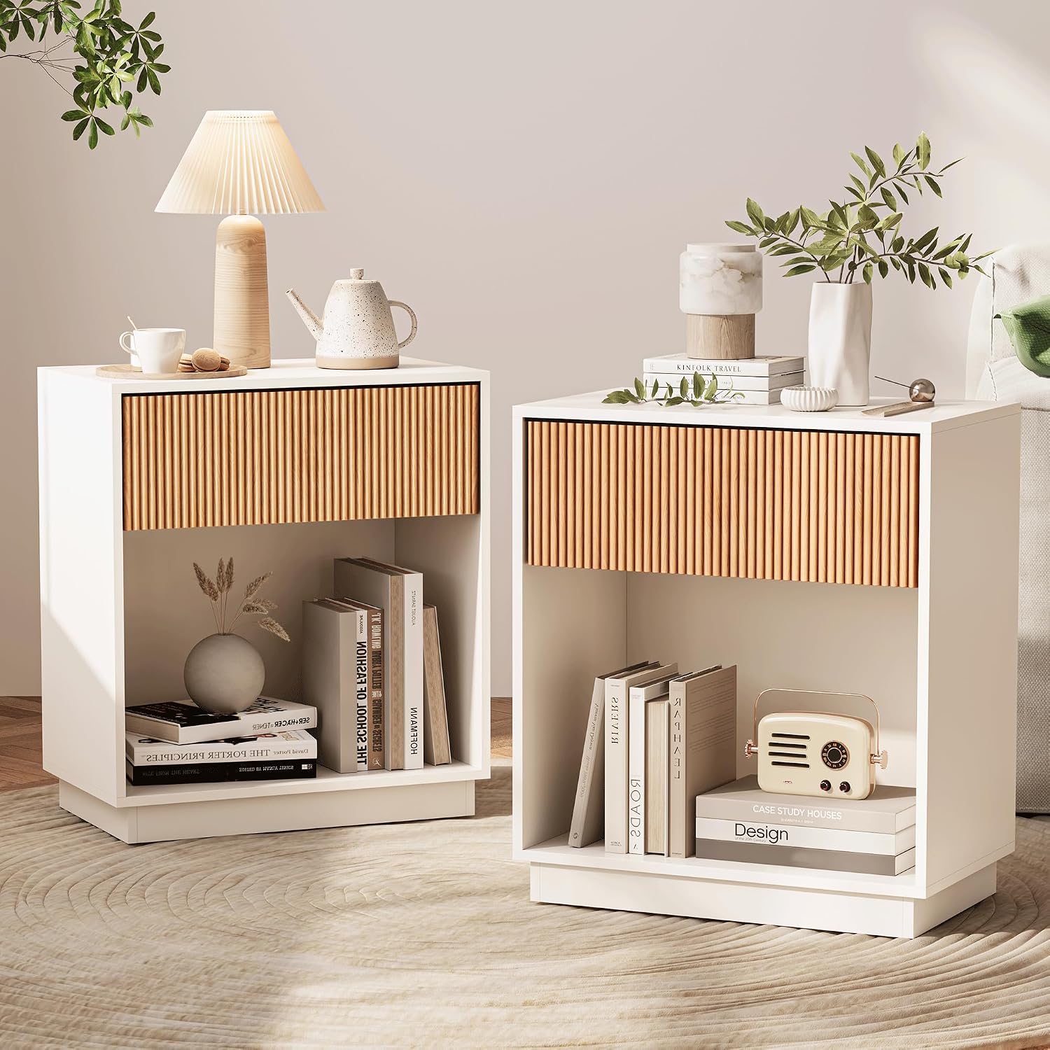 Oluklu Komodinler 2'li Set Mod - Desk Setup Oak incelemesi ve fiyatı