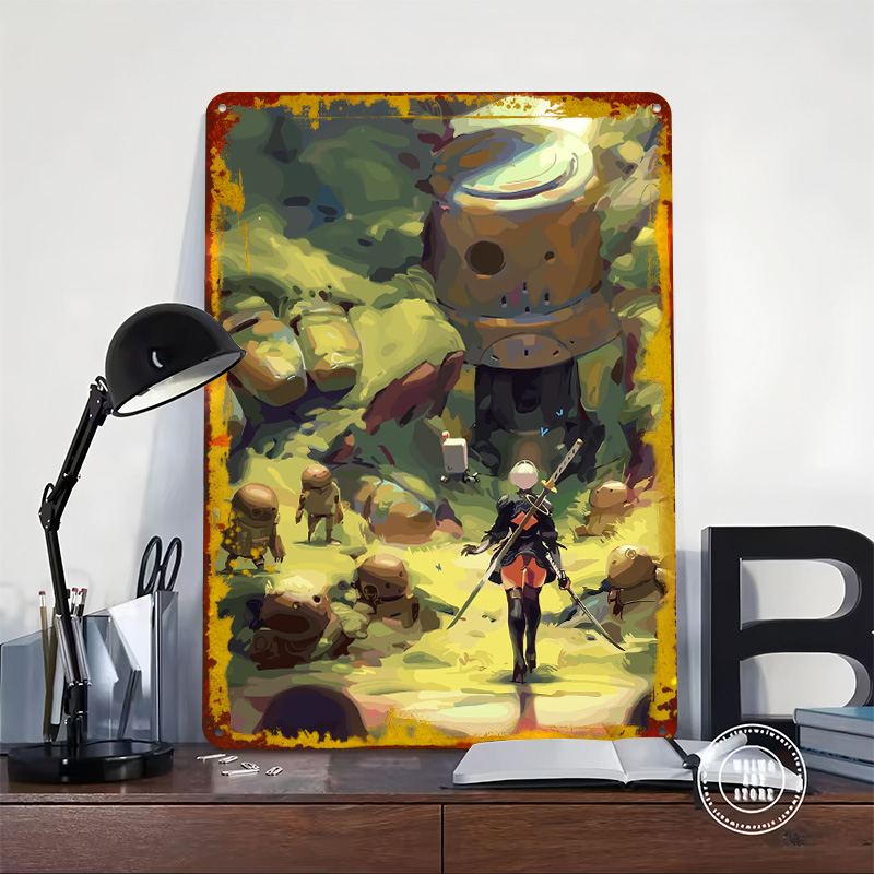Nier Automata: 2B Orman Metal  - Desk Setup Poster incelemesi ve fiyatı