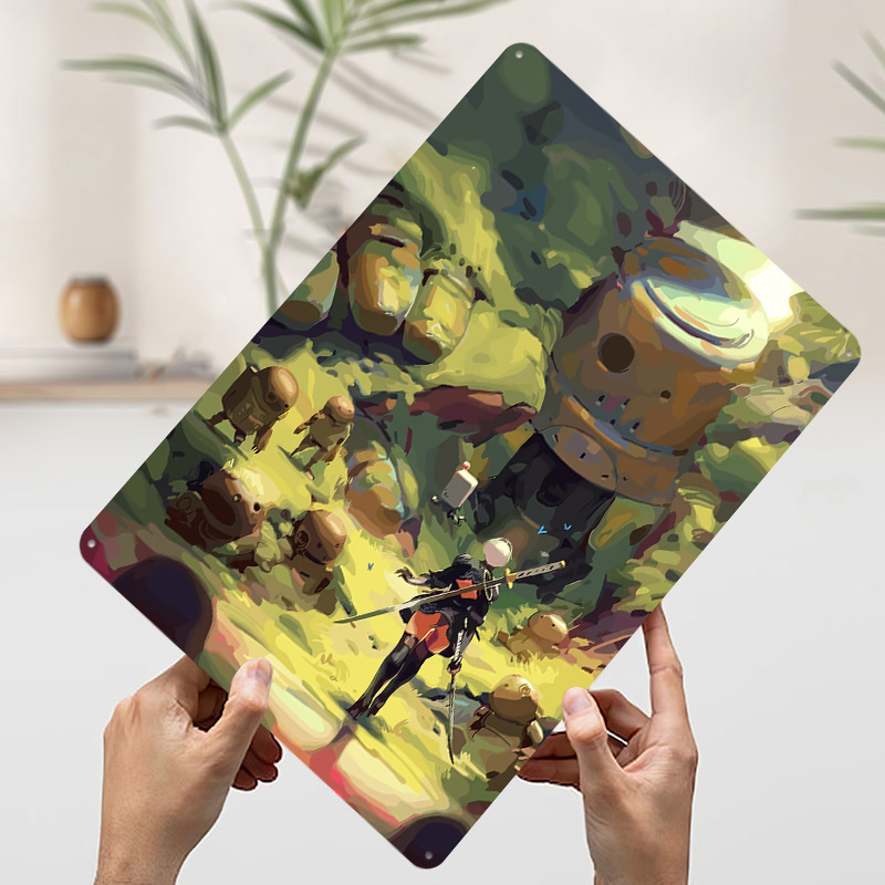 Nier Automata: 2B Orman Metal  - Desk Setup Poster incelemesi ve fiyatı