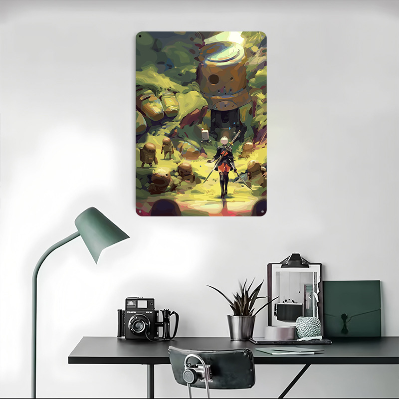Nier Automata: 2B Orman Metal  - Desk Setup Poster incelemesi ve fiyatı