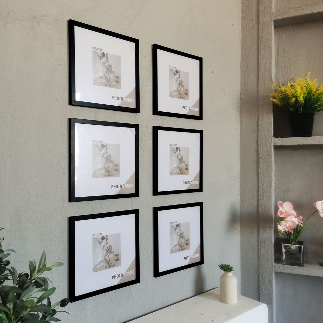 3 Adet Ahşap Kare Fotoğraf Çer - Desk Setup Poster incelemesi ve fiyatı