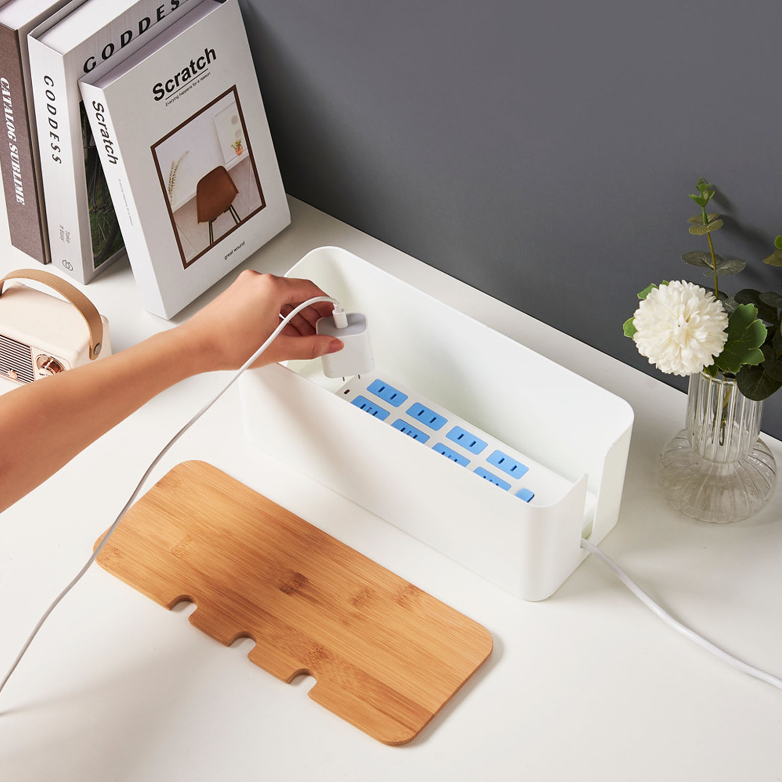 Büyük Kablo Yönetim Kutusu – T - Desk Setup Hub incelemesi ve fiyatı