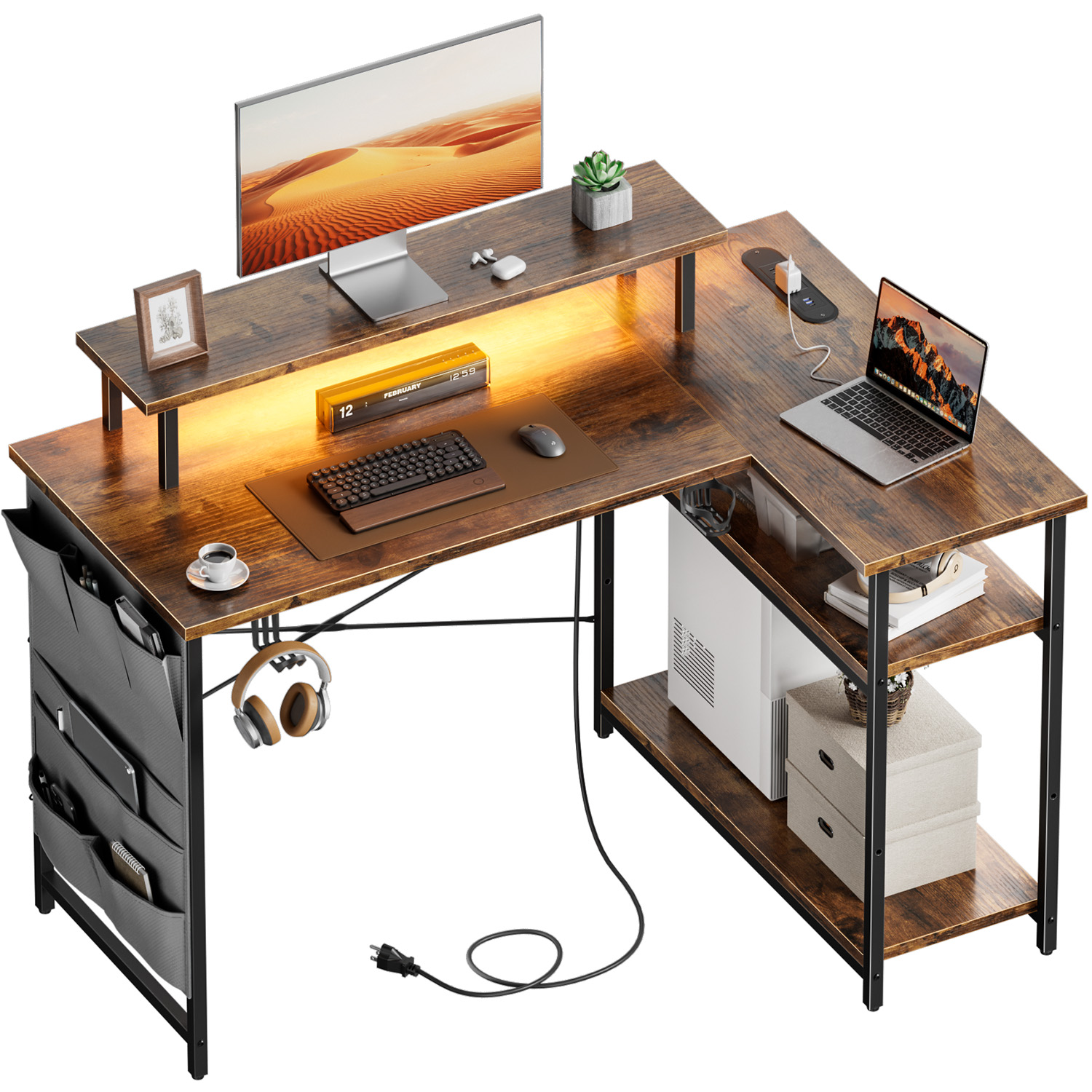 L Şeklinde Bilgisayar Masası,  - Desk Setup Home Office incelemesi ve fiyatı