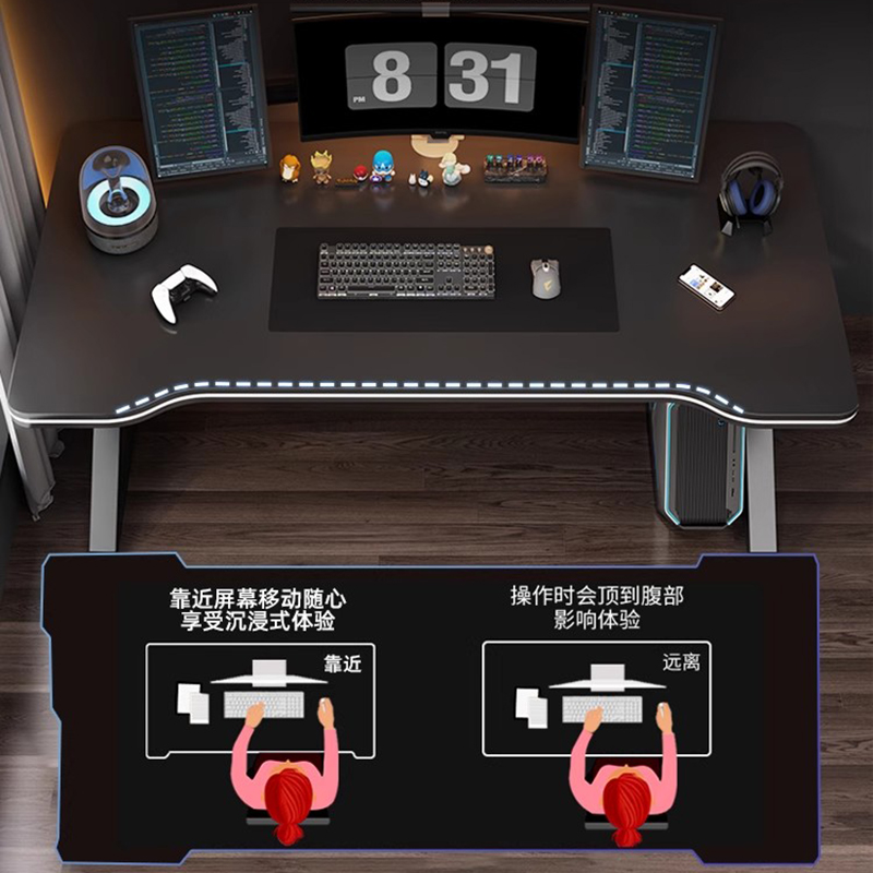 Rulo Masa Oyunları Mobilya Kat - Desk Setup Oak incelemesi ve fiyatı