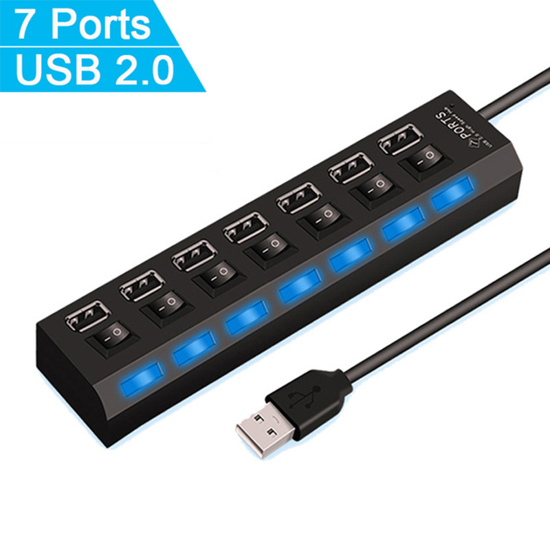 7 Port USB 2.0 Hub Splitter PC - Desk Setup Hub incelemesi ve fiyatı
