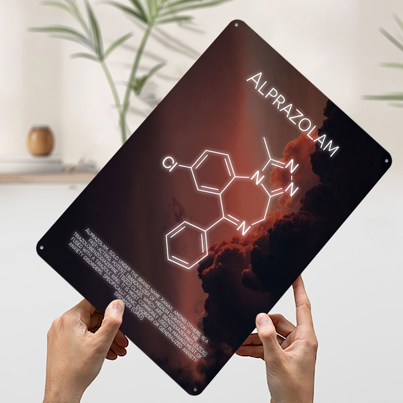 Alprazolam Molekül Teneke Post - Desk Setup Poster incelemesi ve fiyatı