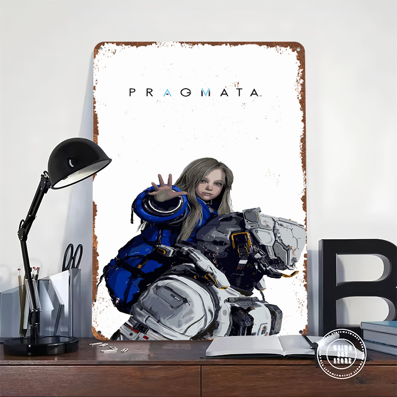 Pragmata Oyun Karakteri Metal  - Desk Setup Poster incelemesi ve fiyatı