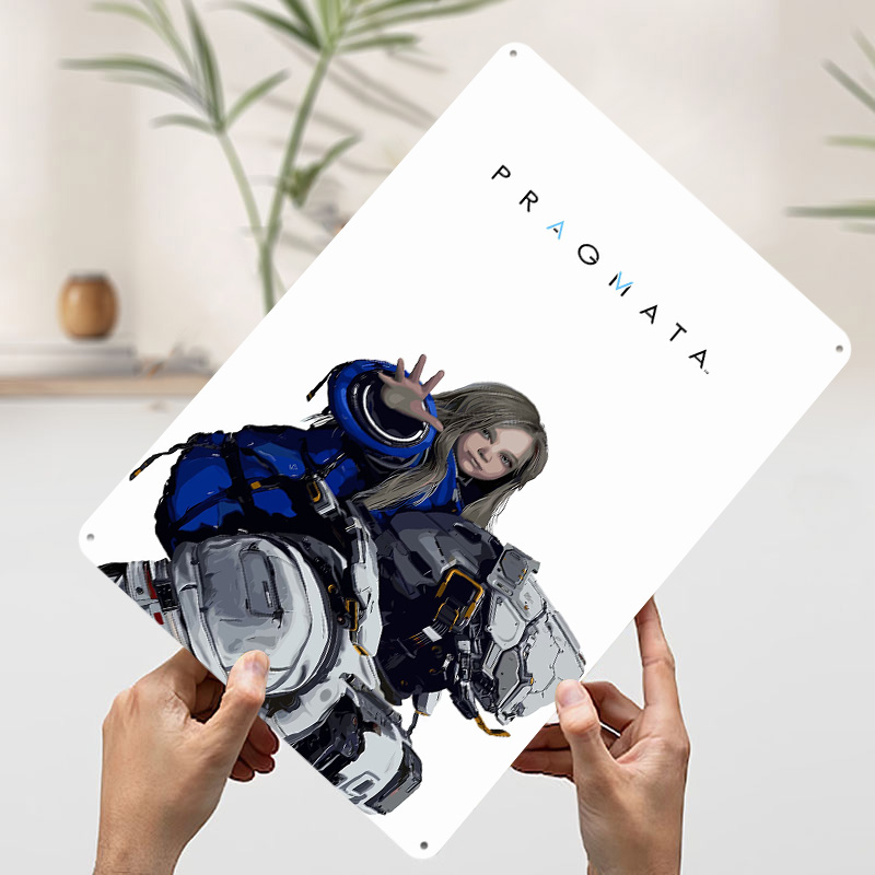 Pragmata Oyun Karakteri Metal  - Desk Setup Poster incelemesi ve fiyatı