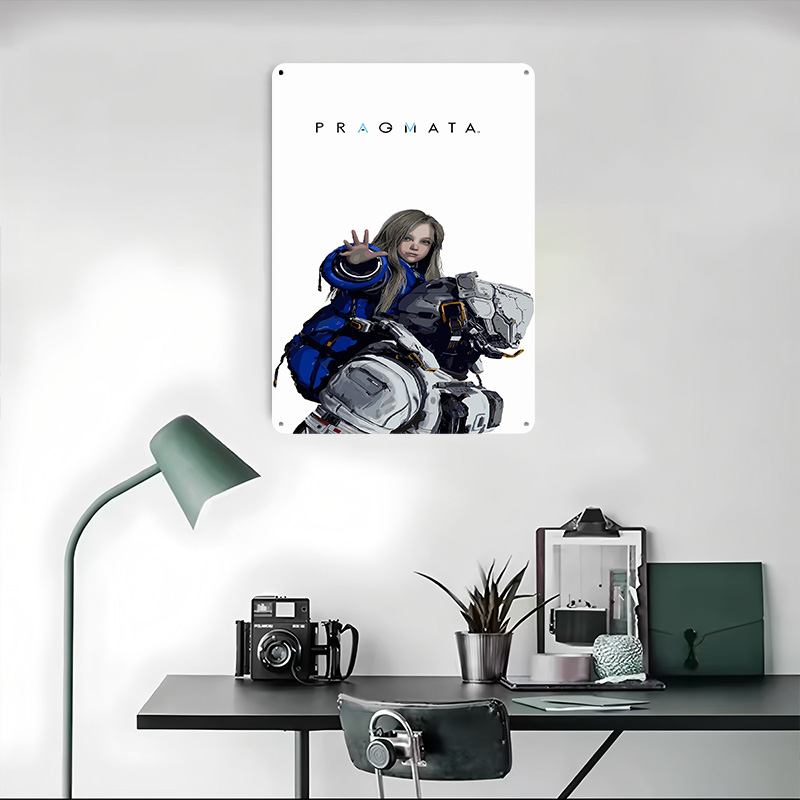 Pragmata Oyun Karakteri Metal  - Desk Setup Poster incelemesi ve fiyatı
