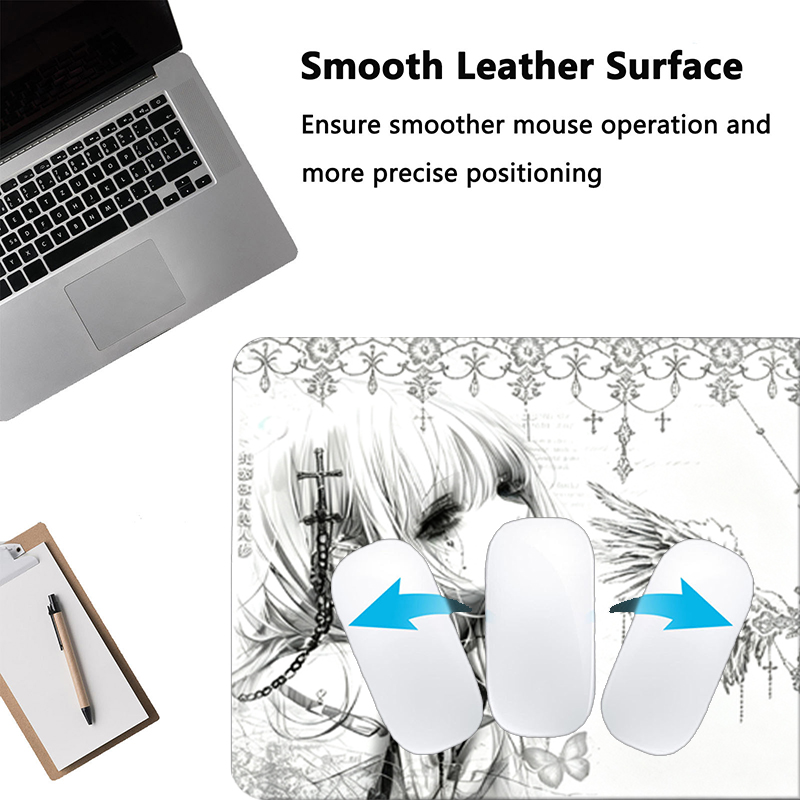 Deri Mousepad Siyah Beyaz Anim - Desk Setup Carpet incelemesi ve fiyatı