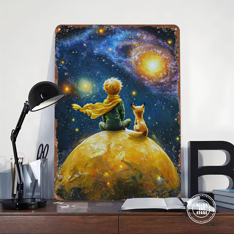 Küçük Prens ve Tilki Baskılı P - Desk Setup Poster incelemesi ve fiyatı