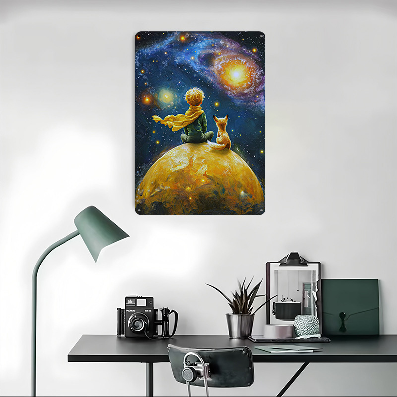 Küçük Prens ve Tilki Baskılı P - Desk Setup Poster incelemesi ve fiyatı