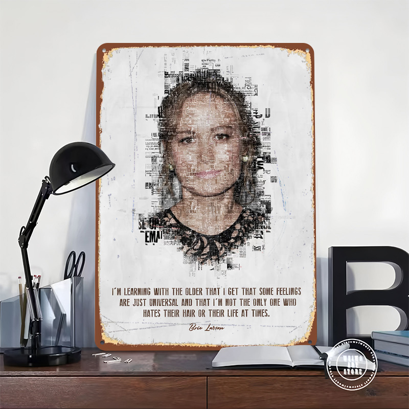 Brie Larson Alıntı Sanat Tenek - Desk Setup Poster incelemesi ve fiyatı