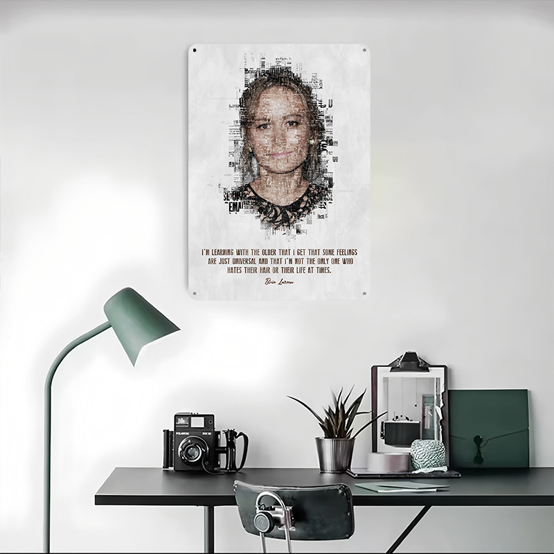 Brie Larson Alıntı Sanat Tenek - Desk Setup Poster incelemesi ve fiyatı